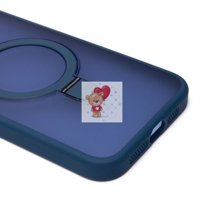 Чехол-накладка для Apple iPhone 15 Pro Max (темно-синий) - SM088 SafeMag