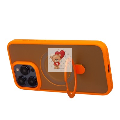 Чехол-накладка для Apple iPhone 15 Pro Max (оранжевый) - SM088 SafeMag