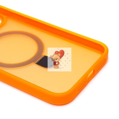 Чехол-накладка для Apple iPhone 15 Pro Max (оранжевый) - SM088 SafeMag