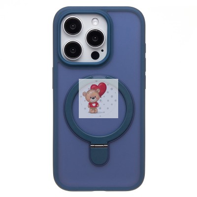 Чехол-накладка для Apple iPhone 15 Pro (темно-синий) - SM088 SafeMag