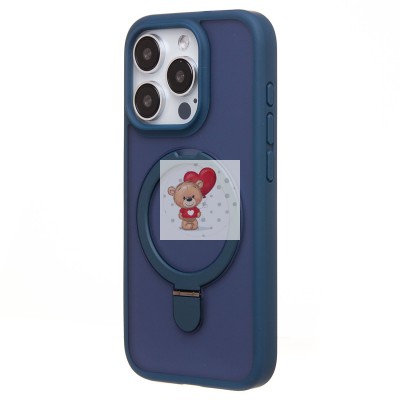 Чехол-накладка для Apple iPhone 15 Pro (темно-синий) - SM088 SafeMag