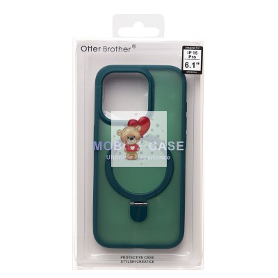 Чехол-накладка для Apple iPhone 15 Pro (темно-зеленый) - SM088 SafeMag Чехол-накладка для Apple iPhone 15 Pro (темно-зеленый) - SM088 SafeMag