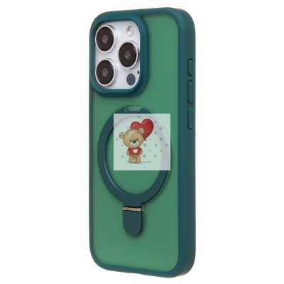 Чехол-накладка для Apple iPhone 15 Pro (темно-зеленый) - SM088 SafeMag Чехол-накладка для Apple iPhone 15 Pro (темно-зеленый) - SM088 SafeMag