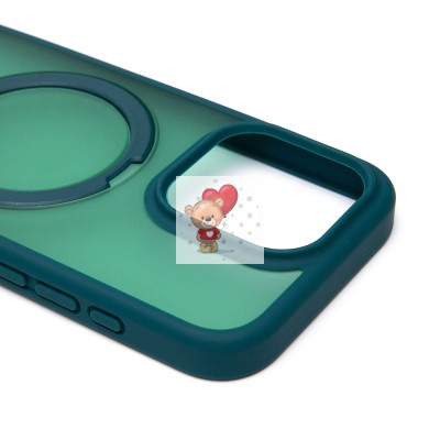 Чехол-накладка для Apple iPhone 15 Pro (темно-зеленый) - SM088 SafeMag Чехол-накладка для Apple iPhone 15 Pro (темно-зеленый) - SM088 SafeMag