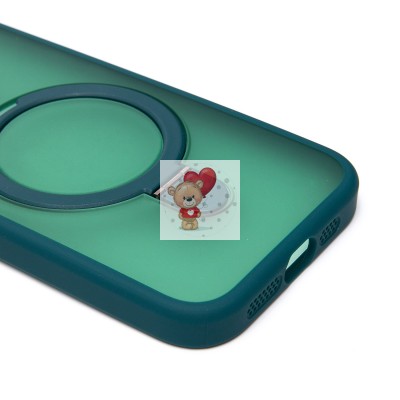 Чехол-накладка для Apple iPhone 15 Pro (темно-зеленый) - SM088 SafeMag Чехол-накладка для Apple iPhone 15 Pro (темно-зеленый) - SM088 SafeMag