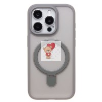 Чехол-накладка для Apple iPhone 15 Pro (серый) - SM088 SafeMag