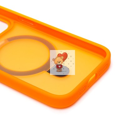 Чехол-накладка для Apple iPhone 15 Pro (оранжевый) - SM088 SafeMag Чехол-накладка для Apple iPhone 15 Pro (оранжевый) - SM088 SafeMag