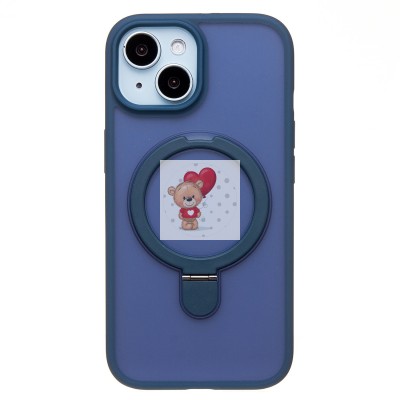 Чехол-накладка для Apple iPhone 15 (темно-синий) - SM088 SafeMag Чехол-накладка для Apple iPhone 15 (темно-синий) - SM088 SafeMag