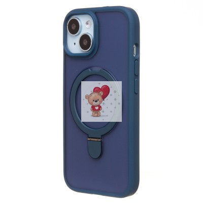 Чехол-накладка для Apple iPhone 15 (темно-синий) - SM088 SafeMag Чехол-накладка для Apple iPhone 15 (темно-синий) - SM088 SafeMag