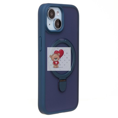 Чехол-накладка для Apple iPhone 15 (темно-синий) - SM088 SafeMag Чехол-накладка для Apple iPhone 15 (темно-синий) - SM088 SafeMag