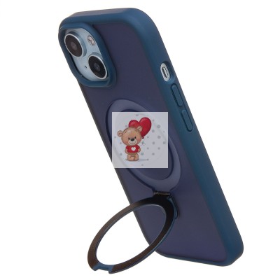 Чехол-накладка для Apple iPhone 15 (темно-синий) - SM088 SafeMag Чехол-накладка для Apple iPhone 15 (темно-синий) - SM088 SafeMag