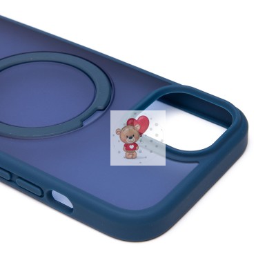 Чехол-накладка для Apple iPhone 15 (темно-синий) - SM088 SafeMag Чехол-накладка для Apple iPhone 15 (темно-синий) - SM088 SafeMag