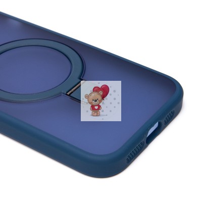 Чехол-накладка для Apple iPhone 15 (темно-синий) - SM088 SafeMag Чехол-накладка для Apple iPhone 15 (темно-синий) - SM088 SafeMag