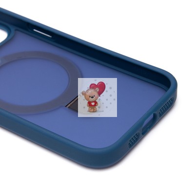 Чехол-накладка для Apple iPhone 15 (темно-синий) - SM088 SafeMag Чехол-накладка для Apple iPhone 15 (темно-синий) - SM088 SafeMag