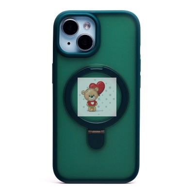 Чехол-накладка для Apple iPhone 15 (темно-зеленый) - SM088 SafeMag Чехол-накладка для Apple iPhone 15 (темно-зеленый) - SM088 SafeMag