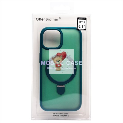 Чехол-накладка для Apple iPhone 15 (темно-зеленый) - SM088 SafeMag Чехол-накладка для Apple iPhone 15 (темно-зеленый) - SM088 SafeMag