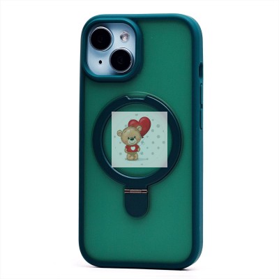 Чехол-накладка для Apple iPhone 15 (темно-зеленый) - SM088 SafeMag Чехол-накладка для Apple iPhone 15 (темно-зеленый) - SM088 SafeMag