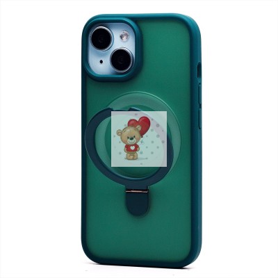 Чехол-накладка для Apple iPhone 15 (темно-зеленый) - SM088 SafeMag Чехол-накладка для Apple iPhone 15 (темно-зеленый) - SM088 SafeMag