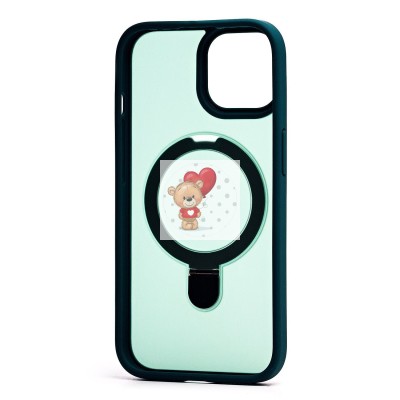 Чехол-накладка для Apple iPhone 15 (темно-зеленый) - SM088 SafeMag Чехол-накладка для Apple iPhone 15 (темно-зеленый) - SM088 SafeMag