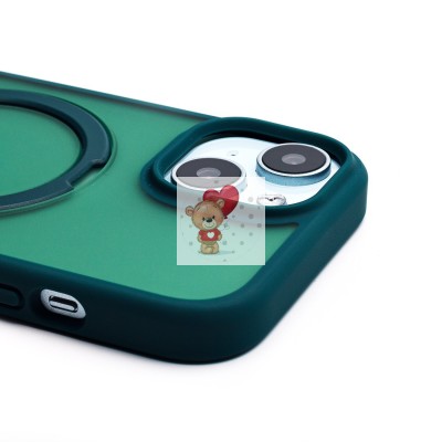 Чехол-накладка для Apple iPhone 15 (темно-зеленый) - SM088 SafeMag Чехол-накладка для Apple iPhone 15 (темно-зеленый) - SM088 SafeMag