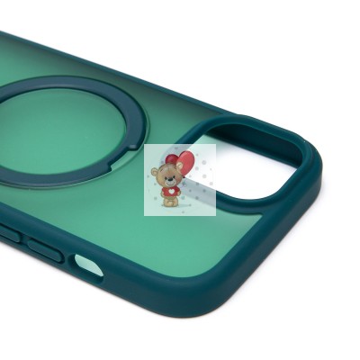 Чехол-накладка для Apple iPhone 15 (темно-зеленый) - SM088 SafeMag Чехол-накладка для Apple iPhone 15 (темно-зеленый) - SM088 SafeMag