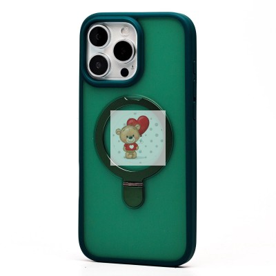 Чехол-накладка для Apple iPhone 16 Pro Max (темно-зеленый) - SM088 SafeMag