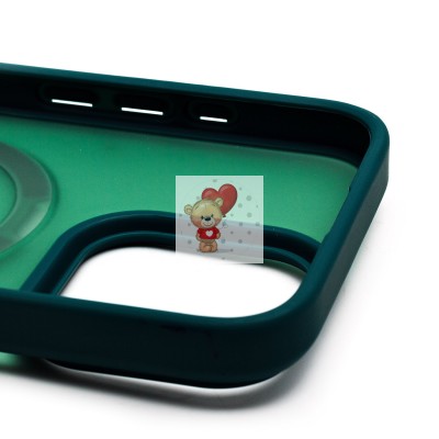 Чехол-накладка для Apple iPhone 16 Pro Max (темно-зеленый) - SM088 SafeMag