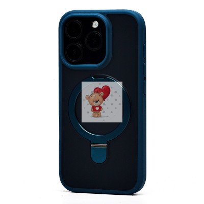 Чехол-накладка для Apple iPhone 16 Pro (темно-синий) - SM088 SafeMag