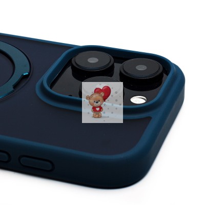 Чехол-накладка для Apple iPhone 16 Pro (темно-синий) - SM088 SafeMag