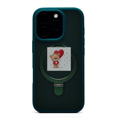 Чехол-накладка для Apple iPhone 16 Pro (темно-зеленый) - SM088 SafeMag