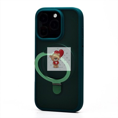 Чехол-накладка для Apple iPhone 16 Pro (темно-зеленый) - SM088 SafeMag