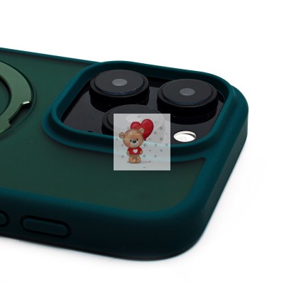 Чехол-накладка для Apple iPhone 16 Pro (темно-зеленый) - SM088 SafeMag