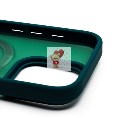 Чехол-накладка для Apple iPhone 16 Pro (темно-зеленый) - SM088 SafeMag