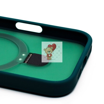 Чехол-накладка для Apple iPhone 16 Pro (темно-зеленый) - SM088 SafeMag