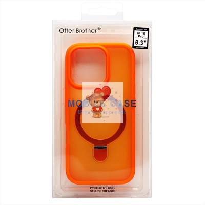 Чехол-накладка для Apple iPhone 16 Pro (оранжевый) - SM088 SafeMag