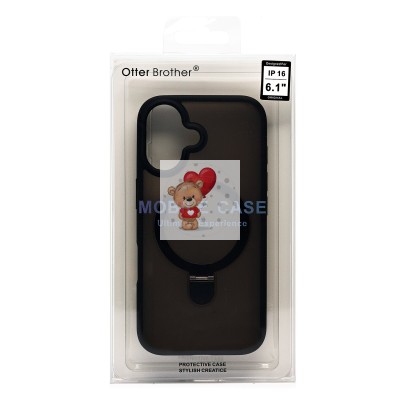 Чехол-накладка для Apple iPhone 16 (черный) - SM088 SafeMag