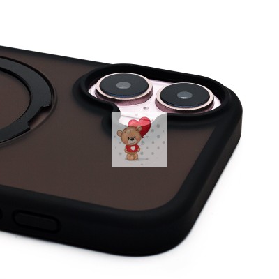 Чехол-накладка для Apple iPhone 16 (черный) - SM088 SafeMag