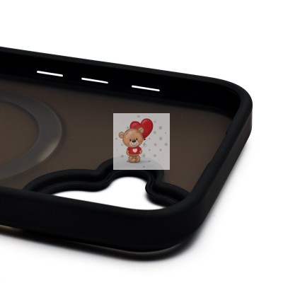 Чехол-накладка для Apple iPhone 16 (черный) - SM088 SafeMag