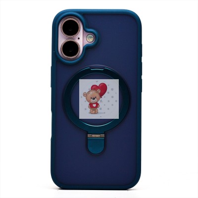 Чехол-накладка для Apple iPhone 16 (темно-синий) - SM088 SafeMag