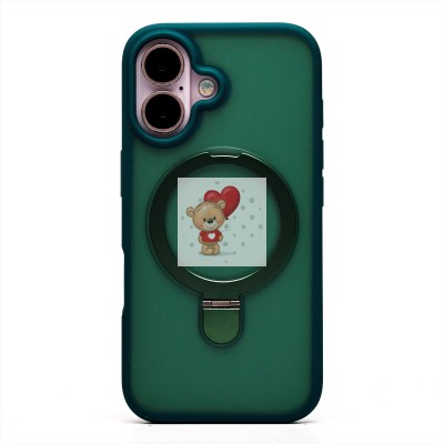 Чехол-накладка для Apple iPhone 16 (темно-зеленый) - SM088 SafeMag Чехол-накладка для Apple iPhone 16 (темно-зеленый) - SM088 SafeMag