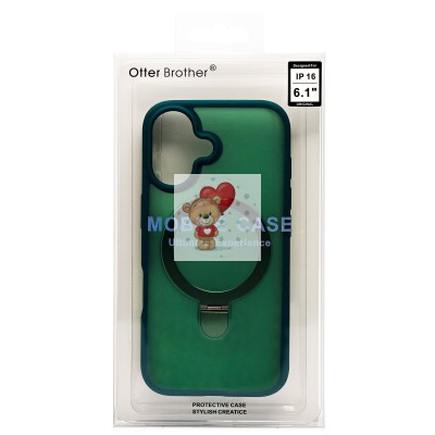 Чехол-накладка для Apple iPhone 16 (темно-зеленый) - SM088 SafeMag