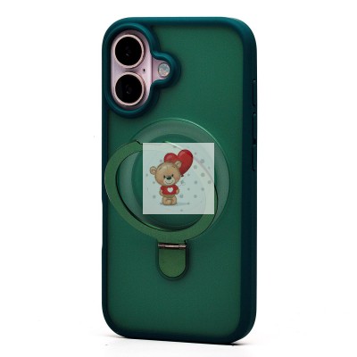 Чехол-накладка для Apple iPhone 16 (темно-зеленый) - SM088 SafeMag