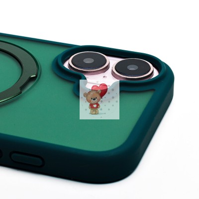 Чехол-накладка для Apple iPhone 16 (темно-зеленый) - SM088 SafeMag