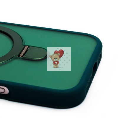 Чехол-накладка для Apple iPhone 16 (темно-зеленый) - SM088 SafeMag