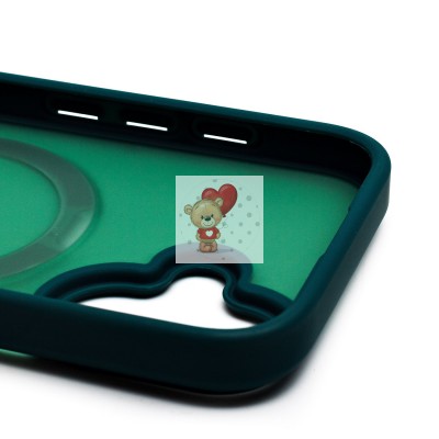 Чехол-накладка для Apple iPhone 16 (темно-зеленый) - SM088 SafeMag