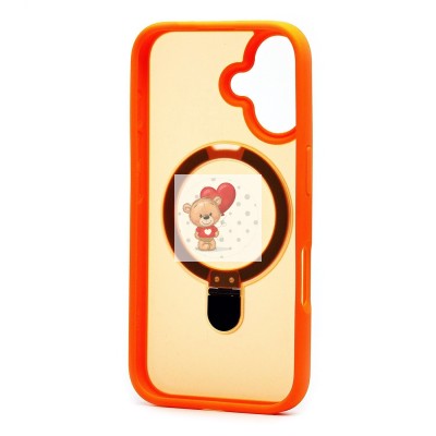Чехол-накладка для Apple iPhone 16 (оранжевый) - SM088 SafeMag Чехол-накладка для Apple iPhone 16 (оранжевый) - SM088 SafeMag