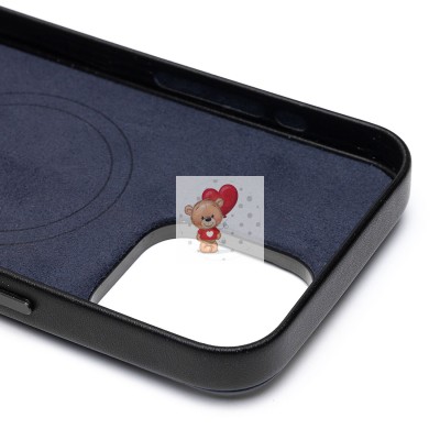 Чехол-накладка для Apple iPhone 15 Pro Max (синий) - SM089 SafeMag экокожа