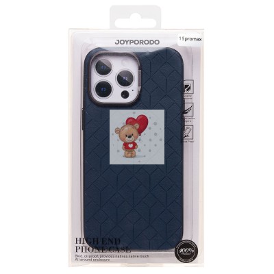 Чехол-накладка для Apple iPhone 15 Pro Max (синий) - SM089 SafeMag экокожа