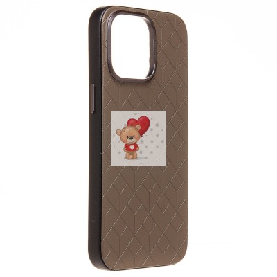 Чехол-накладка для Apple iPhone 15 Pro Max (глиняный) - SM089 SafeMag экокожа