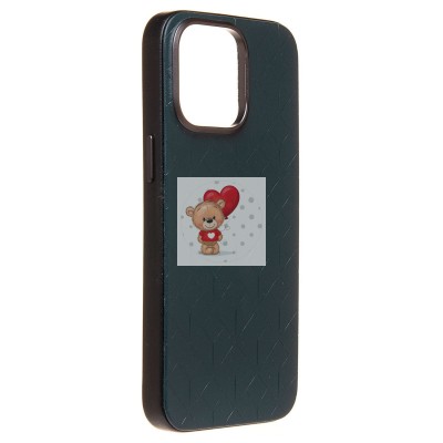 Чехол-накладка для Apple iPhone 15 Pro Max (зеленый) - SM089 SafeMag экокожа Чехол-накладка для Apple iPhone 15 Pro Max (зеленый) - SM089 SafeMag экокожа